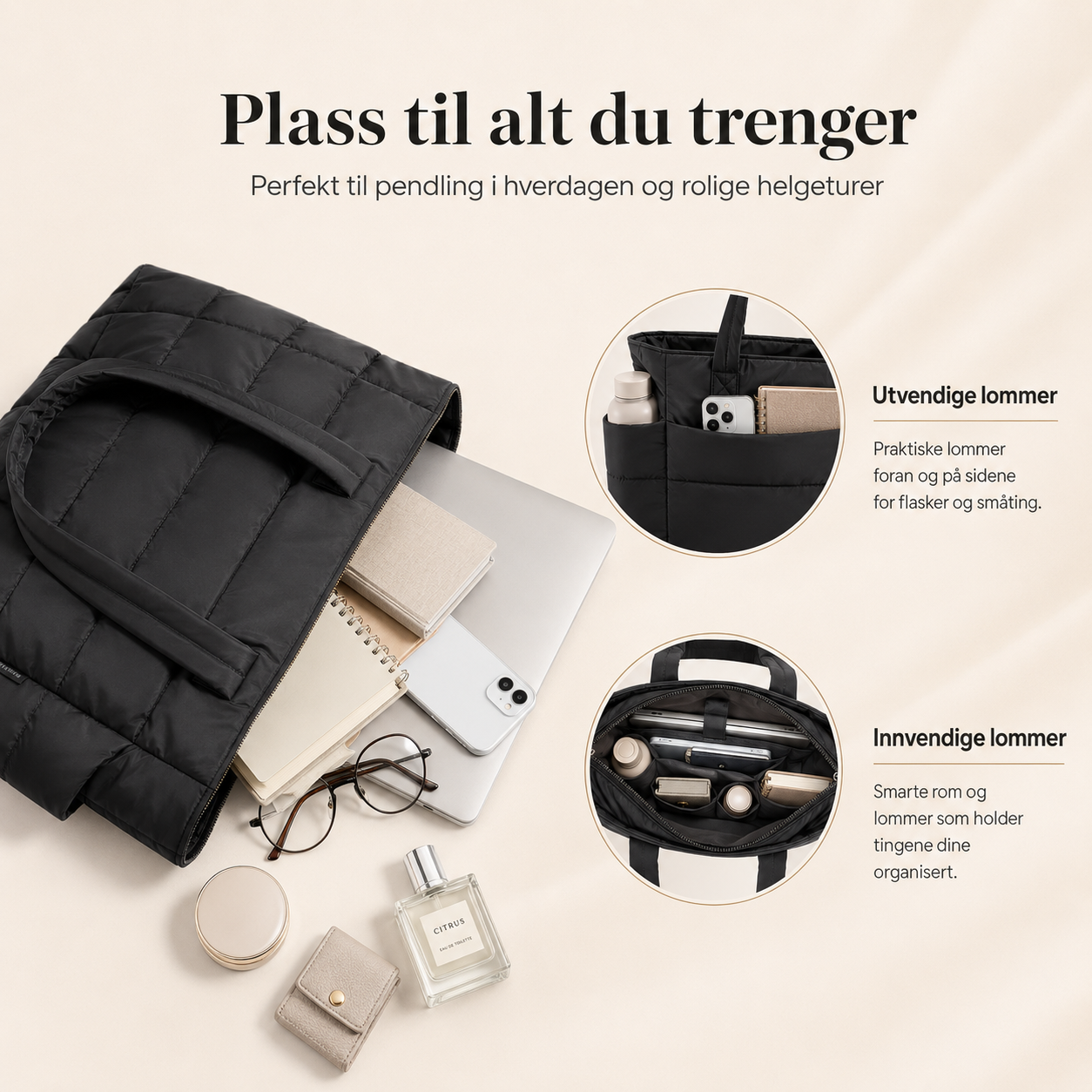 VELORA Organisert Hverdagsveske