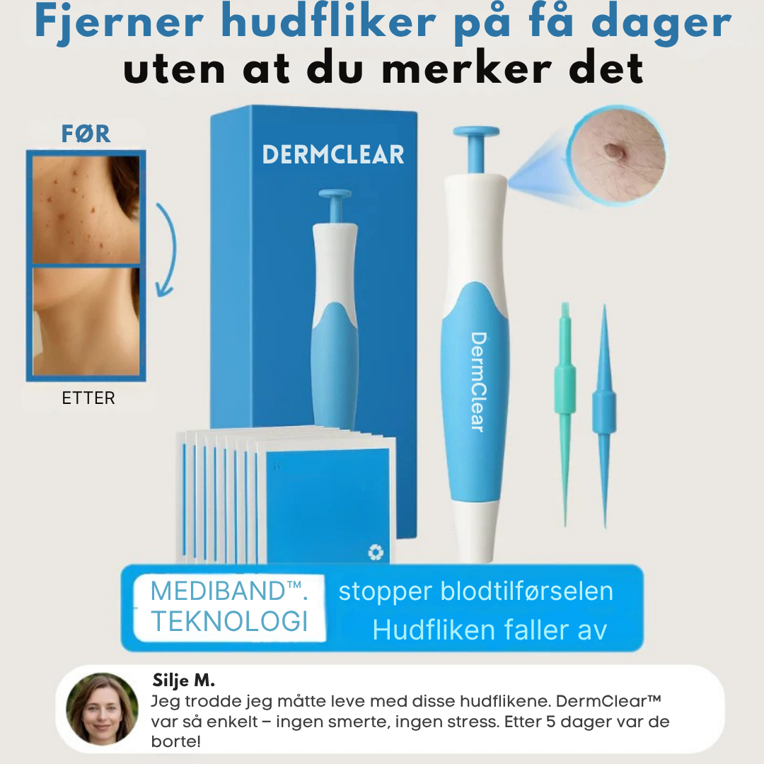 DermClear Sett – Ingen flere hudfliker