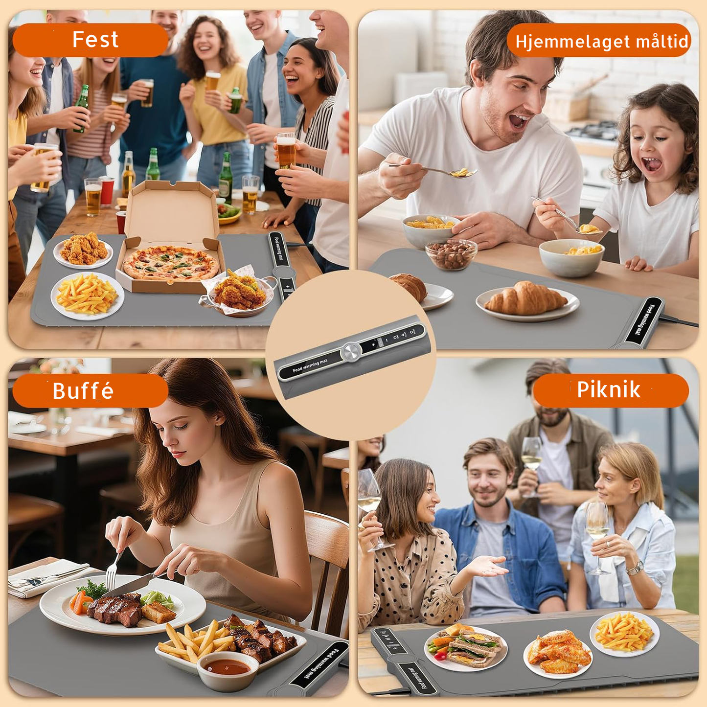 VarmeLux - Justerbar Varmeplate